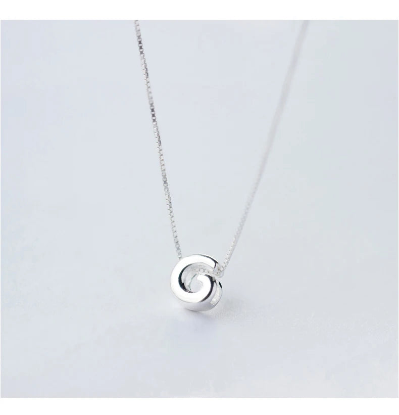 Pendente "Silver Bubble Letter"